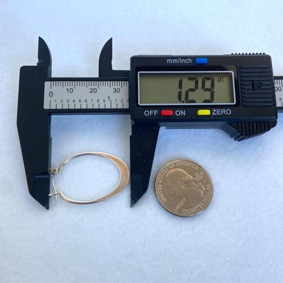 Silpada Sterling Silver 925 "Back To Basics" Hinged Clasp Oval Hoop Earrings - Picture 14 of 16